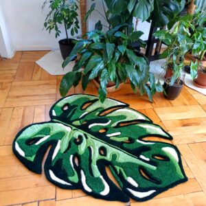 Dywan Monstera variegata - tufting