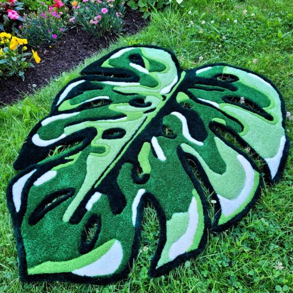Dywan Monstera variegata - tufting