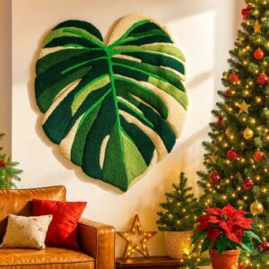 Dywan 65x55 Monstera variegata - tufting - obrazek 3