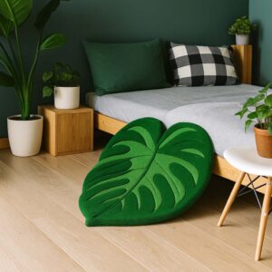Dywan 63x55 Liść - tufting - obrazek 3