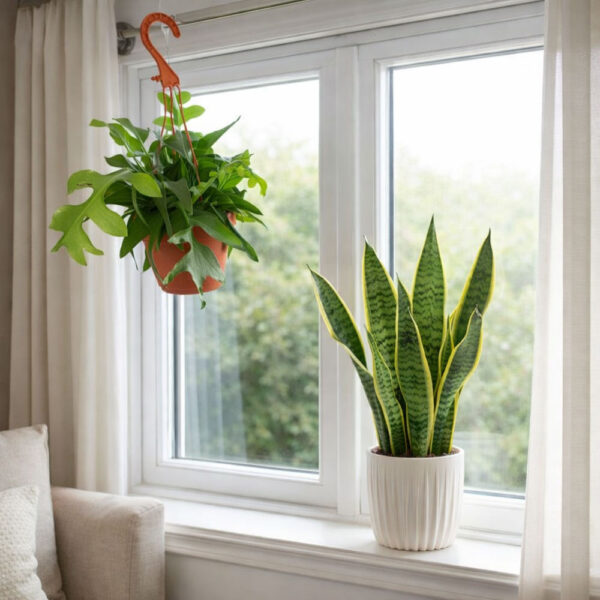 Epiphyllum chrysocardium + Sansevieria Laurentii