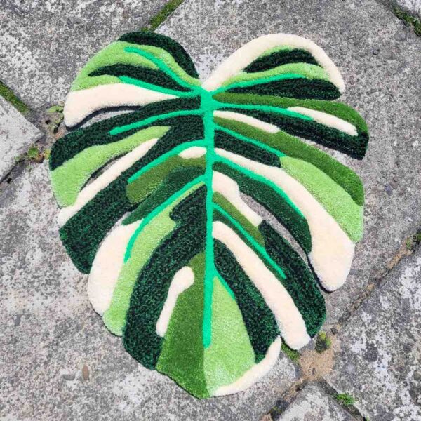 Dywan monstera variegata 54x47